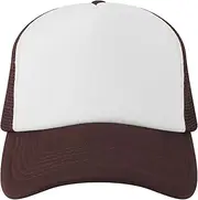 [TOPTIE] Blank 5 Panel Trucker Hat Foam Front Mesh Back 2 Tone Trucker Snapback Hat