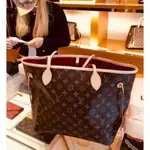 二手 LV NEVERFULL MM 原花色 購物袋 子母包 手提 M40995 中號 媽媽包