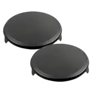 NNEAGS 2X 33CM Reversible Round Cast Iron Induction Crepes Pan Baking Cookie Pan