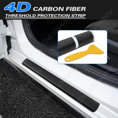 Car Accessories Carbon Fiber Stickers Door Sill Protector for SUV Sedan Parts (for: MG)