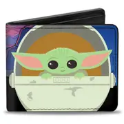 Star Wars The Mandalorian "The Child" Chibi Pod Vegan Leather Wallet Black