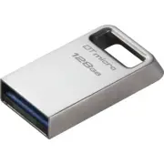 128GB Kingston Technology DataTraveler Micro USB3.2 Type-A Flash Drive - Silver