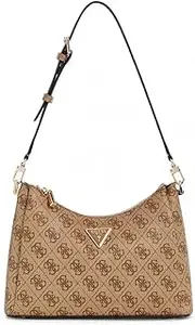 [GUESS] Brown Logo Meridian Shoulder Bag