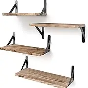 AIMALL American Style Wooden Wall Shelf – Solid Wood Clapboard for Living Room, Entrance, Bedroom Storage, Wall Hanging Organizer, Deep Shelf