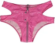 [GRRKDFQ] Women's Erotic Costumes Zipper Crotch Briefs Low Waist Panties Underwear