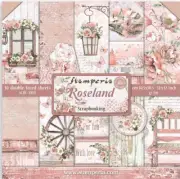 Stamperia ROSELAND - 12" X 12" Double Sided Paper - 10 SHEETS