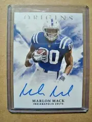 2017 Marlon Mack Panini Origins Rookie Autograph RC On Card Auto