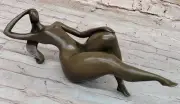 Contemporary Artwork Mario Nicks Handcrafted Bronze Sculpture Modern Nude