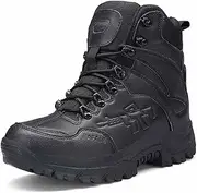[NVBHOF] Military&Tactical Boots for Men, Breathable Durable Suede Military Combat Desert Boots, Men's Lightweight Tactical Work Boots, for Hiking Outdoor Boots