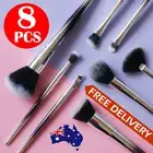 8 Pcs Eye Makeup Brush Set Cosmetic Eyeshadow Eyebrow Blending Foundation Brush