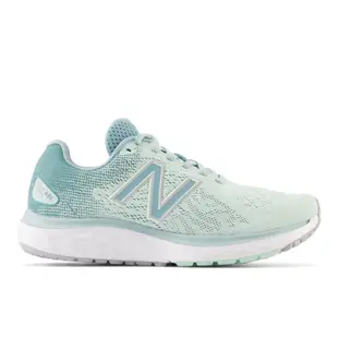 New Balance 紐巴倫 Fresh Foam 680v7 慢跑鞋 女款 寬楦 奶油粉／湖水綠 W680RP7