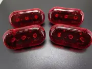 "SET OF 4" Bicycle Safety Light Rear Light Bike 2 Function BRAND NEW