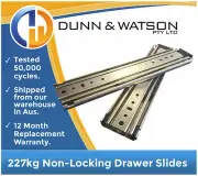 1016mm 227kg Heavy Duty Drawer Slides 40" Fridge Runners 500lb