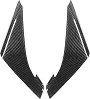 Brilluxa Bumper Canard Wings, Compatible with Mitsubishi Lancer Evolution 9 2006-2007, Carbon Fiber Splitter Fins, Front Lip Aero Trim, Racing Corner Protector