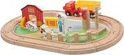 Educational Toys for Boys and Girls Boys and Girls Wooden Train Toy Train Sets Farm Track Toddlers Plaything