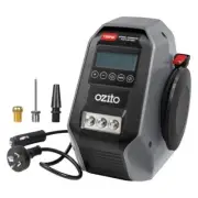 Ozito 12V DC/240V AC Dual Power Inflator Portable Air Compressor & Adapter Kit