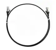 8Ware CAT6 Ultra Thin Slim Cable 10m Black [CAT6THINBK-10M]