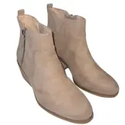Dr Scholl’s Lawless Toast Taupe Odor Control Suede Ankle Booties Size 7.5 NIB
