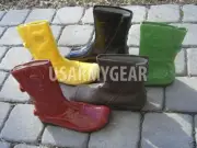 Vintage Palladium Shibuya Unique Patent Leather Fashion Designer Rain Boots 2004