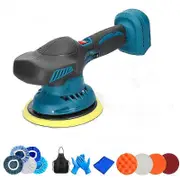 Cordless Car Polisher 6 Gears Electric Auto Polishing Cleaning Metal Waxing Wood Sanding Rust Removal Tool For Makita Battery A