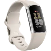 Fitbit Charge 6 Fitness Tracker (Porcelain/Silver Aluminium)