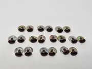 10 pair VTG Zims 10mm Brown Oval Plastic Safety Eyes Noses Amigurumi Craft Doll