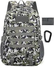 Aocmpxs Tactical Backpack, 35L Military Backpacks Hiking Daypack for Water-Resistant 3 Day Assault Bag Molle Army Pack