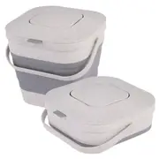 Appetito Square Collapsible Wheat Fibre Compost Bin 3.9 litre