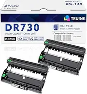 DR730 Drum Unit (NOT Toner) Replacement for Brother DR730 DR-730 High Yield Drum Unit Compatible with Brother HL-L2325DW HL-L2350DW MFC-L2710DW MFC-L2717DW DCP-L2550DW Printer (Black, 2 Pack)