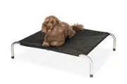Heavy Duty Flea Free Pinstripe Raised Dog Bed - Medium