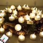 LED Candles with Remote and Timer,400+ Hours Battery Life,Realistic Flickering F