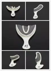 Dental Disposable Bite Registrate Impression Trays Posterior Triple Arch 5 Size