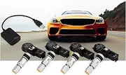 USB TPMS Car Tire Pressure Monitoring System For Android DVD Player With 4 Internal Sensors Auto Security Alarm Accessories