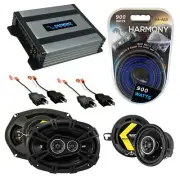 Fits Cadillac Cimarron 82-88 Speaker Upgrade Kicker DSC35 DSC693 & HA-A400.4 Amp