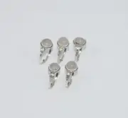 WHOLESALE 5PC 925 SOLID STERLING SILVER PINK ROSE QUARTZ RING LOT GTC300 W164