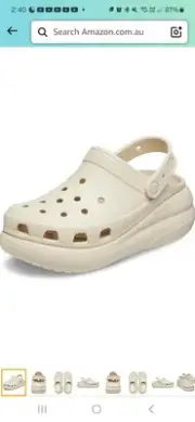New Unisex Crocs Crush Clog Bone Size US m8/w10
