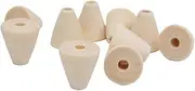 Hohopeti 100pcs DIY Beads Kit Jewelry for Beads for Jewelry Making Cone Shape Beads Wooden Beads Bracelet Beads Bamboo