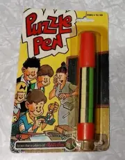 1982 Ideal Puzzle Pen From the Makers of Rubik's Cube Sealed b