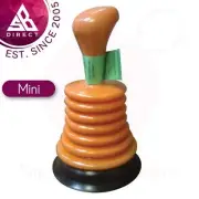 Buffalo Mini Concertina Plastic Plunger for Sink & Basin│Easy to Use & Flexible