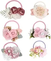 IWOWHERO 6pcs 's Headband Hair Ties Hair Accessories Elastic Hair Bands Floral Hair Accessories Hair Ties Hair Accessories Hair Accessories Cloth