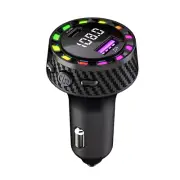 Bluetooth 5.3 Wireless FM Transmitter MP3 Audio Adapter Car Charger Dual USB PD