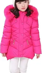 [RUOGU] Girls winter coat Jacket,Toddler Kids winter Jackets Snowsuit Hooded Windbreaker with Soft Fur Hoodies for Girls