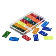 24pc Bonnie 15x10cm Dominos Playing Chips w/ Acrylic Case Kids/Children Game Toy