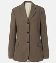 [The Row] The Row Kimiko silk and wool blazer AU 16 brown