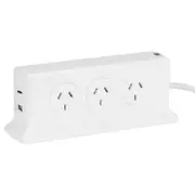 Arlec 6 Outlet Vertical Powerboard with PD30W Rapid Charging USB A & C