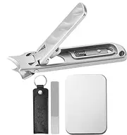 Nail Clipper Set For Women - Oblique Opening Nail Care Tool Kit - Stainless Steel Ultra-Thin Toe Head Scissors For Professional Pedicure