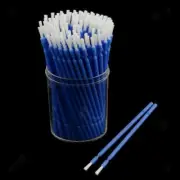 200x Blue Dental Disposable Micro Applicator Long Shank Brush Composite Material