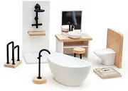 1/12 Doll House Simulation Washbasin Tub Toilet Model Doll House Bathroom House Miniature Furniture Spare Parts Parts