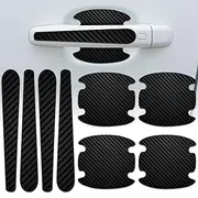 Lumine Car 8PCS Car Door Handle Sticker Carbon Fiber Anti-Scratches Protective Films Door Side Paint Protection Car Door Handle Cup Protector Films, Universal Size, Medium