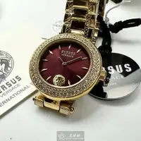 在飛比找森森購物網優惠-VERSUS VERSACE 凡賽斯女錶 36mm 金色圓形